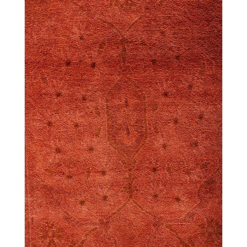 Tapis unique rouge / beige / beige 2 pi 7 po x 20 pi 10 po Overyed