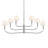  6-Light Classic Shaded Arm Chandelier-111187513-111187512