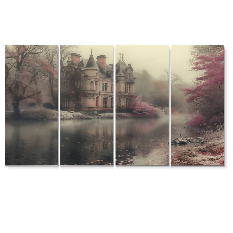 Soline - ensemble d'art mural sur toile Chateaus, H 28 po x l 48 po