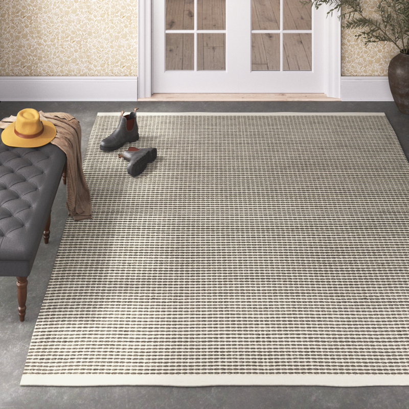 Rylee Performance Wool Striped Indoor Rug, Rectangle 8' x 10'
