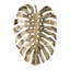 Décoration murale feuille d'or 24,8 x 17,3 x 2 po Monstera
