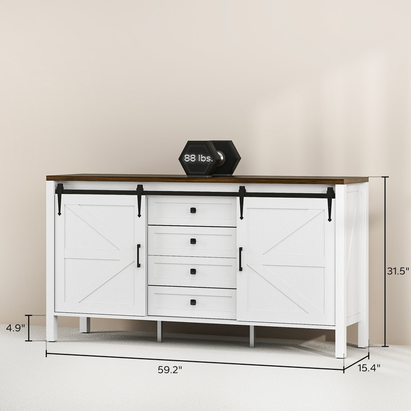 Armoire à café spacieuse