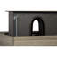 Meuble-lavabo mural 24 po avec lavabo en résine, 2 tiroirs, style minimaliste, esthétique de la finition de l'eau, finition
