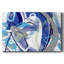 Toile tendue avec galerie Blue Flow-1590571694