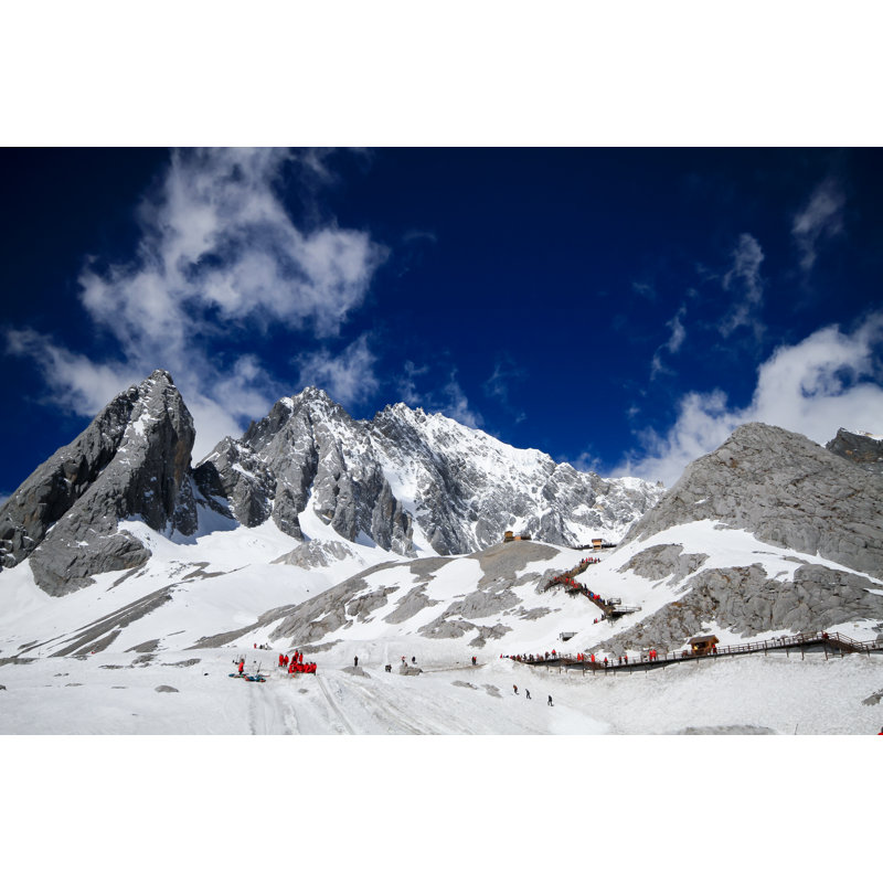Jade Dragon Snow Mountain by Phaendin - Wrapped Canvas Print, 30cm H x 46cm W