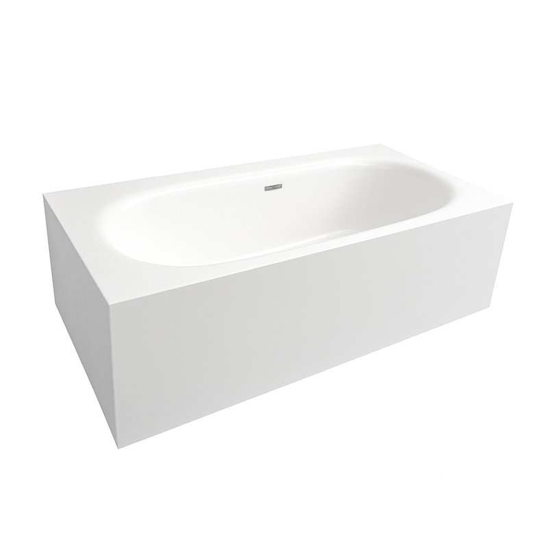 Aquagrande 71'' L Freestanding Soaking Bathtub, Gloss White