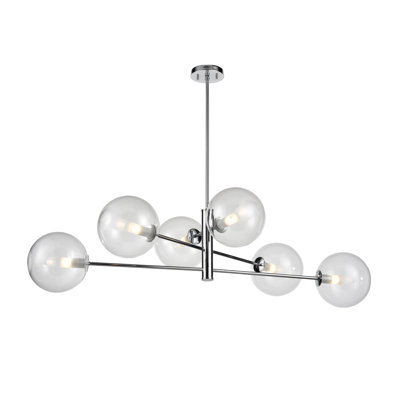 Lustree linéaire 6 lumières spoutnik modern Sumner