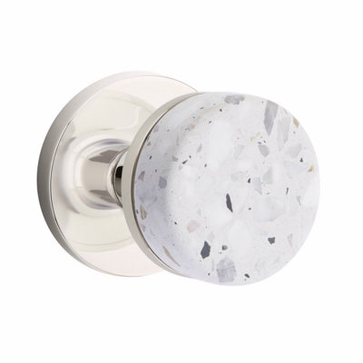 Terrazzo Round Knob with Round Rosette