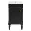 Armoire de salle de bain élégante avec lavabo en céramique et rangement réglable-131577081