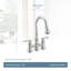 Weymouth Pull Down Touch Double Handle Kitchen Faucet-758053030