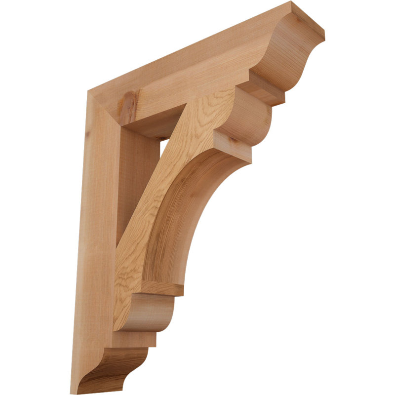 Support olympique traditionnel, H 22 po x l 3,5 po x P 18 po, Cèdre rouge de l'Ouest (lisse)