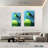 Avery Green Circles And Blue Triangles-108546283