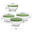 Libbey Baker's Basics 4-Piece Glass Mixing Bowl Set With Plastic Lids, Multi-Size