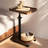 Adjustable Height Couch Tables That Slide Under Sofa, 360° Swivel Modern Tv Tray Table With Wheel, C Shaped End Table For Couch, C Table For Small Place, Perfect For Livingroom, Bedroom