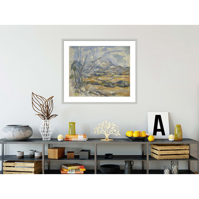 «Montagne Sainte-Victoire» par Paul Cézanne, impression giclée encadrée, H 33,5 po x l 38,79 po