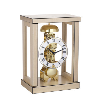 Manufactured Wood Mechanical Tabletop Clock