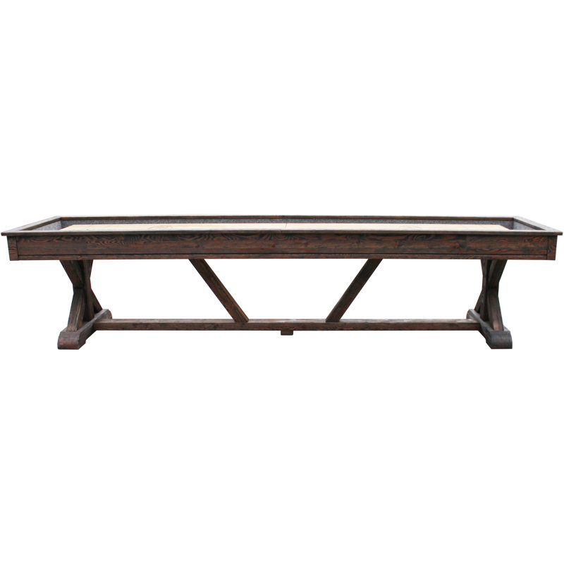 Brazos River Pro-Style Shuffleboard Table, 16', Weathered Black, Buffet Top Not Included