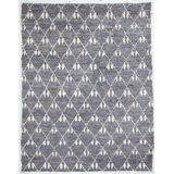 Moroccan Hand-Knotted Wool Gray/Cream Area Rug