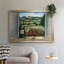 Blanc toscan et coquelicots - Reproduction de photo sur toile-87974356-87974355