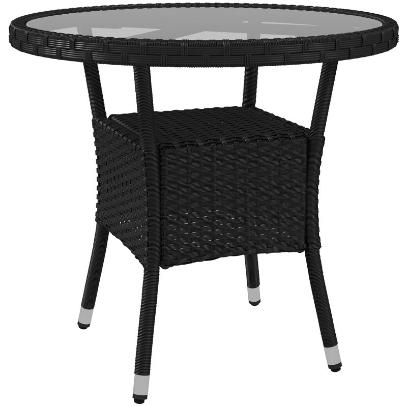 Table de salle à manger d'extérieur ronde de 31,5 po Resean