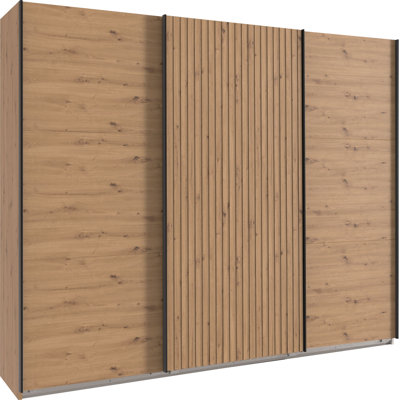 Lyliann 3 Door Manufactured Wood Wardrobe