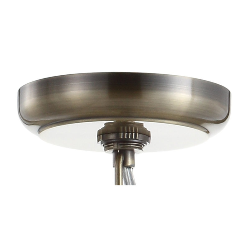 Tatianna 1 - Light Antique Brass/Clear Pendant, 19" H x 16" W x 16" D