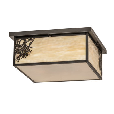 Gunamaya Glass Flush Mount