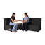 Canapé mobile sans accoudoirs avec panneau technique Pro Series - noir / cramoisi-102905289