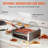 VEVOR Hot Dog Roller with Glass Lid