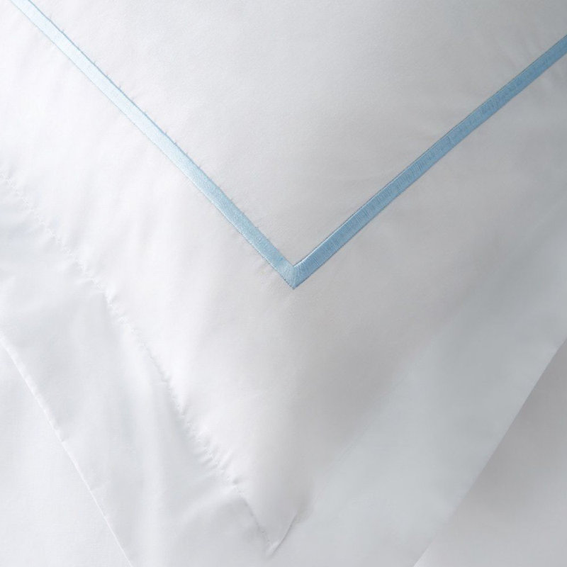 Benin Traditional Percale Duvet Cover, Twin Duvet Cover + 1 Sham, Blue/White