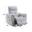 Fauteuil inclinable électrique en chenille gris Eastre avec port USB