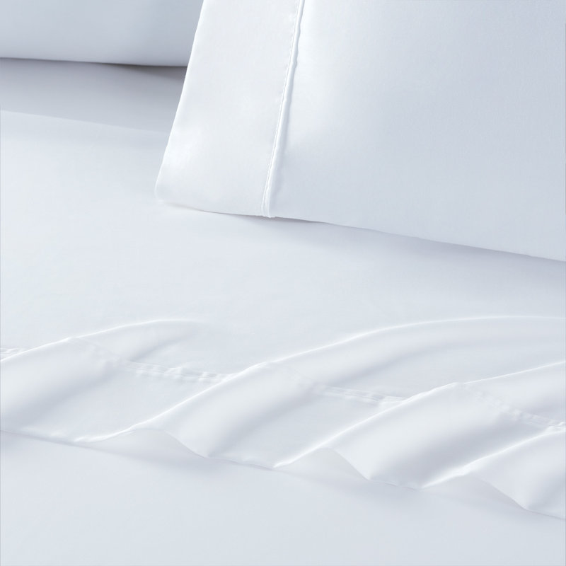 Ensemble de draps Eencalyptus Tencel, Double, Blanc