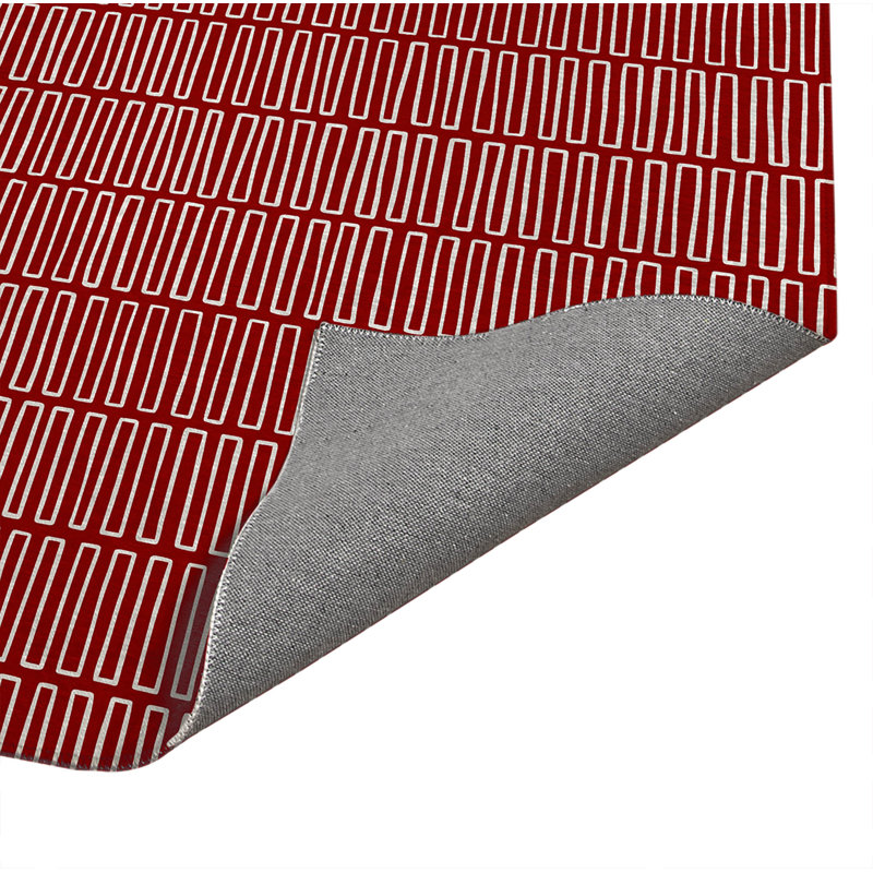 Paillasson intérieur Block Maze, L 60 po x L 84 po, Rouge canneberge