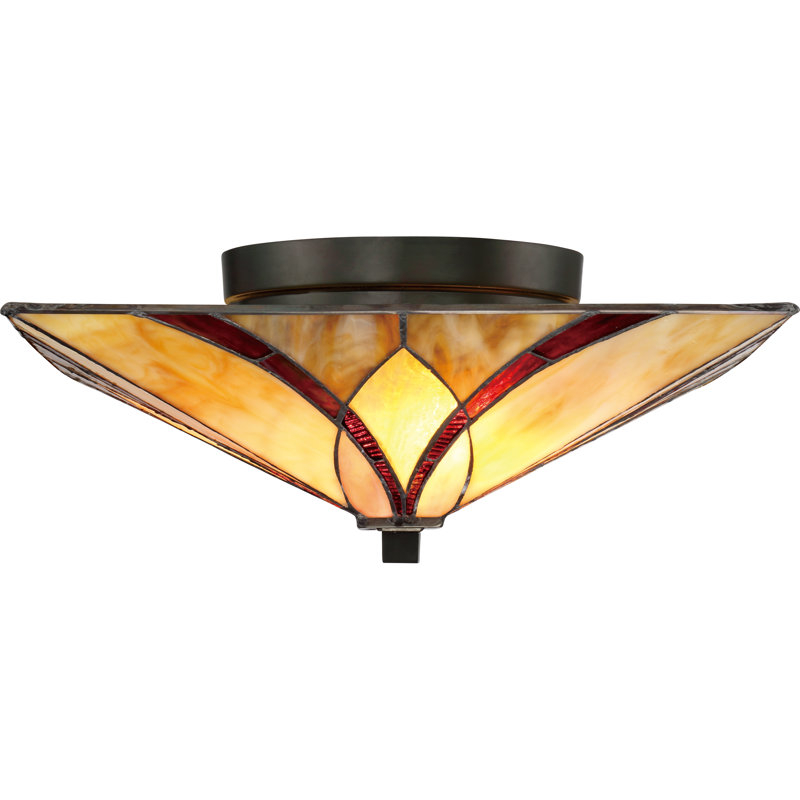Maksian Glass Semi Flush Mount