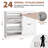 Shoe Storage Cabinet with 4 Flip Drawers, Hidden Wide Shoe Organizer for Entryway, White