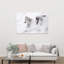 Wild Winter Horses Abstract Contemporary Horse Landscape Nature Wall Art Print 1 Piece Wrapped Canvas Wall Art-59203594