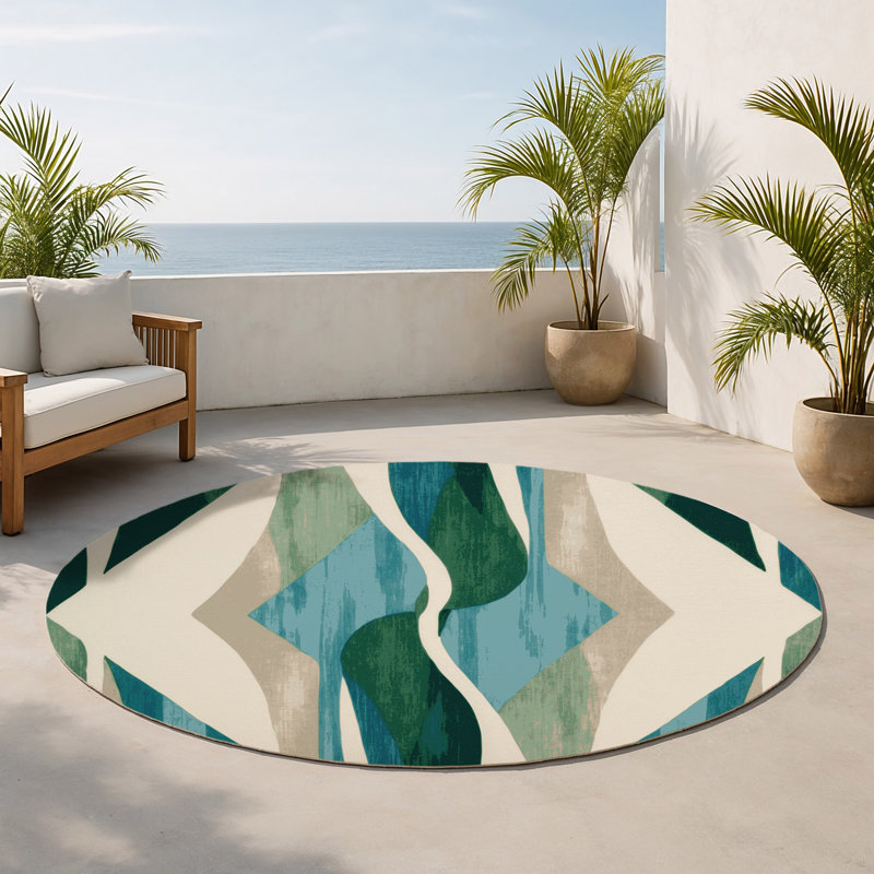 Tapis intérieur et extérieur Starshade Dreams, Rond 5 pi