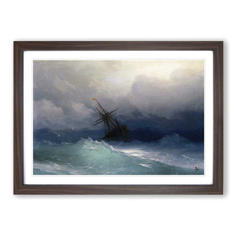 Ivan Aivazovsky - Single Picture Frame Painting, Walnut