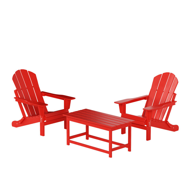 Chaise Adirondack pliante Laguna, Rouge
