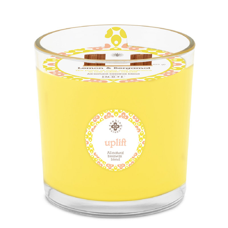Bougie parfumée Uplift au citron et à la bergamote