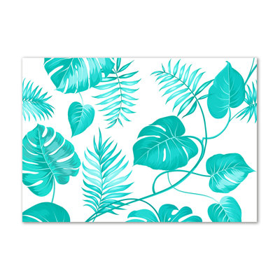 Tropical Leaves - No Frame Print on Canvas