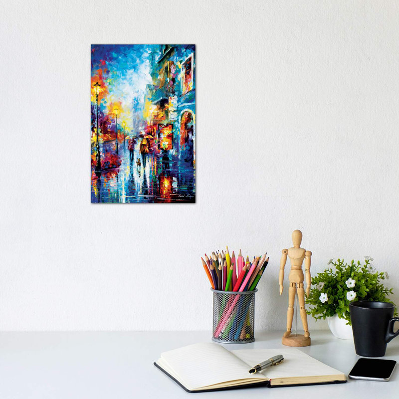 «Melody of Passion» par Leonid Afremov, reproduction d'art sur toile tendue, H 12 po x l 8 po x P 0,75 po, Toile tendue