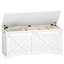 Storage Chest, Farmhouse Shoe Storage Bench with 2 Secure Hinge, Lift-Top Storages Bench, Bed End Stool, Wooden Storages Organizer 40 x 109 x 48.5 cm, for Bedroom-127488744