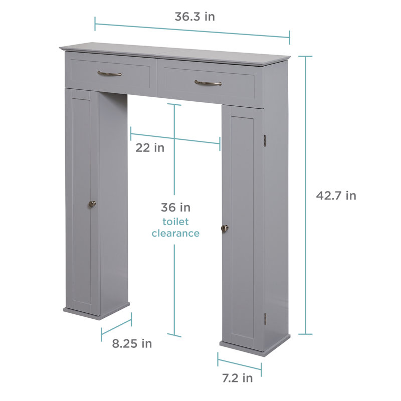 Freestanding Over The Toilet Storage