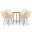 Galilaia 4 - Person Patio Dining Set with Round Table-122920517-122920518