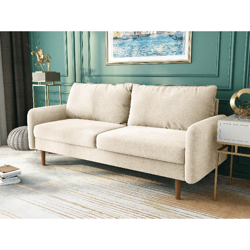 Canapé rembourré 70 po Cilla, Beige