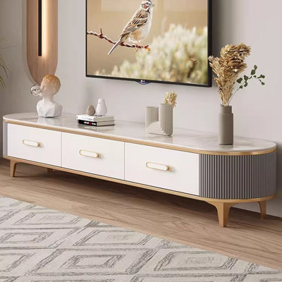 White Manufactured Wood TVStands by Everly Quinn