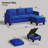 67" Velvet Upholstered Sofa L-Shaped Sofa Modular Sofa With Storage Reversible Ottoman-915008171
