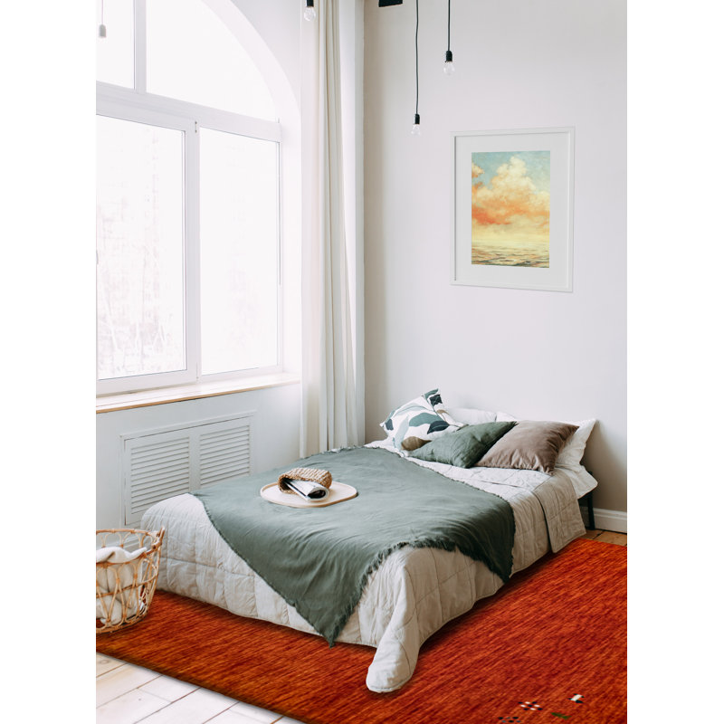 Kashkuli Gabbeh Orange Rug 5'1" x 7'6"