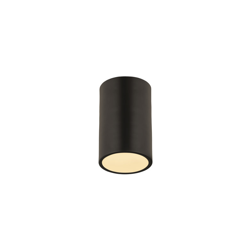 Plafonnier encastré à abat-jour en forme de bol 5 lumières Cadagan, Noir mat